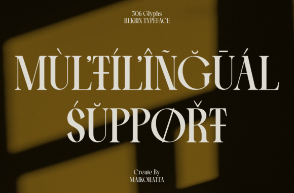 Rekbin Font PNG with transparent background - Preview 5