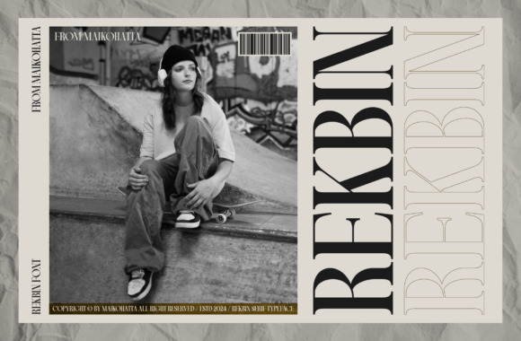 Rekbin Font PNG with transparent background - Preview 6