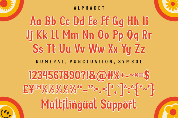 Retro Grils Font PNG with transparent background - Preview 4