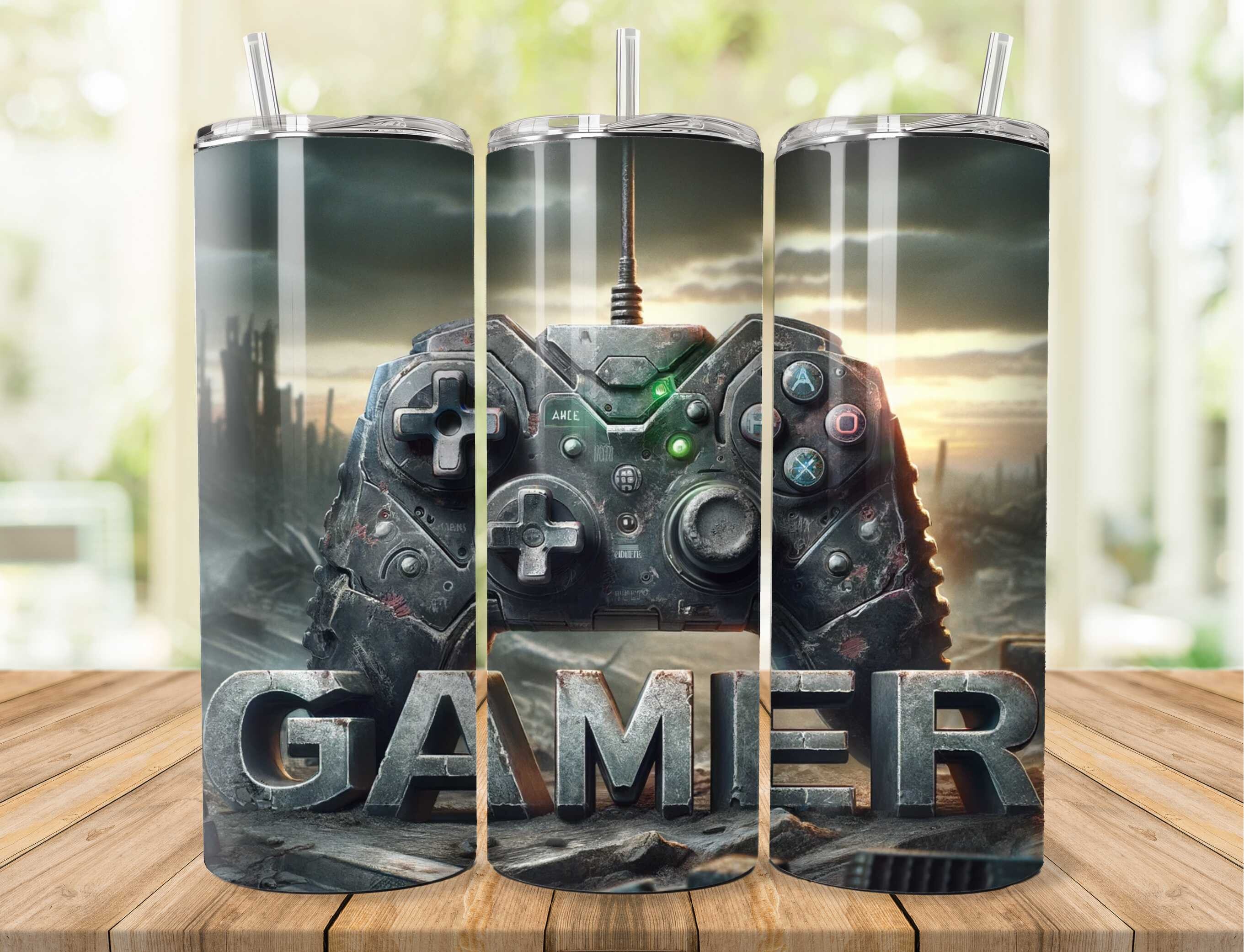 Steampunk Gamer Tumbler Wrap Graphic by Farook Art · Creative Fabrica
