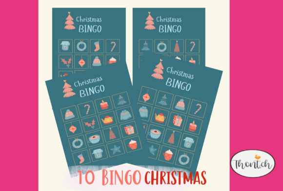 10 Cute Christmas Bingo Card