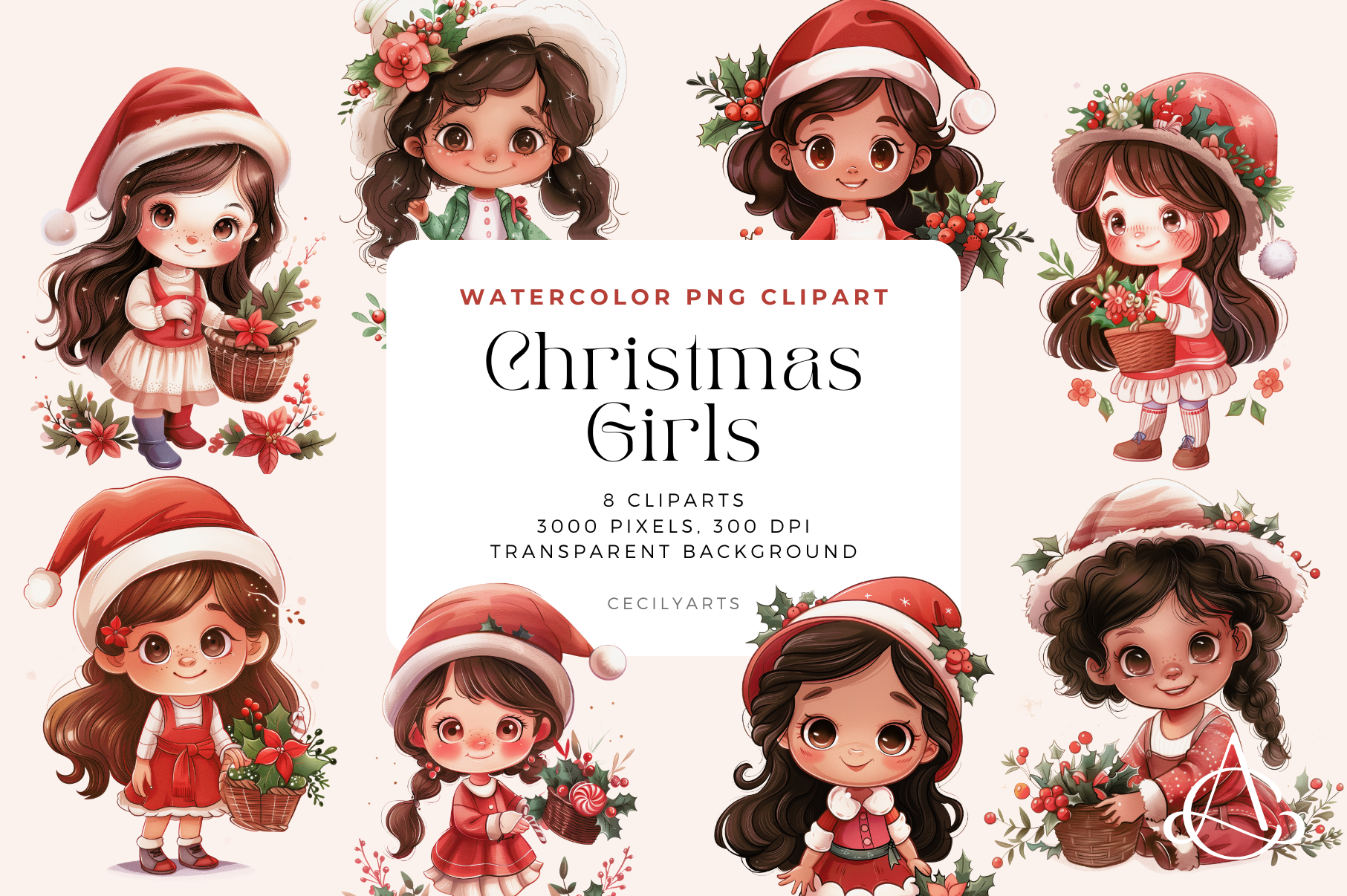 Christmas Girls Cliparts - photo 1