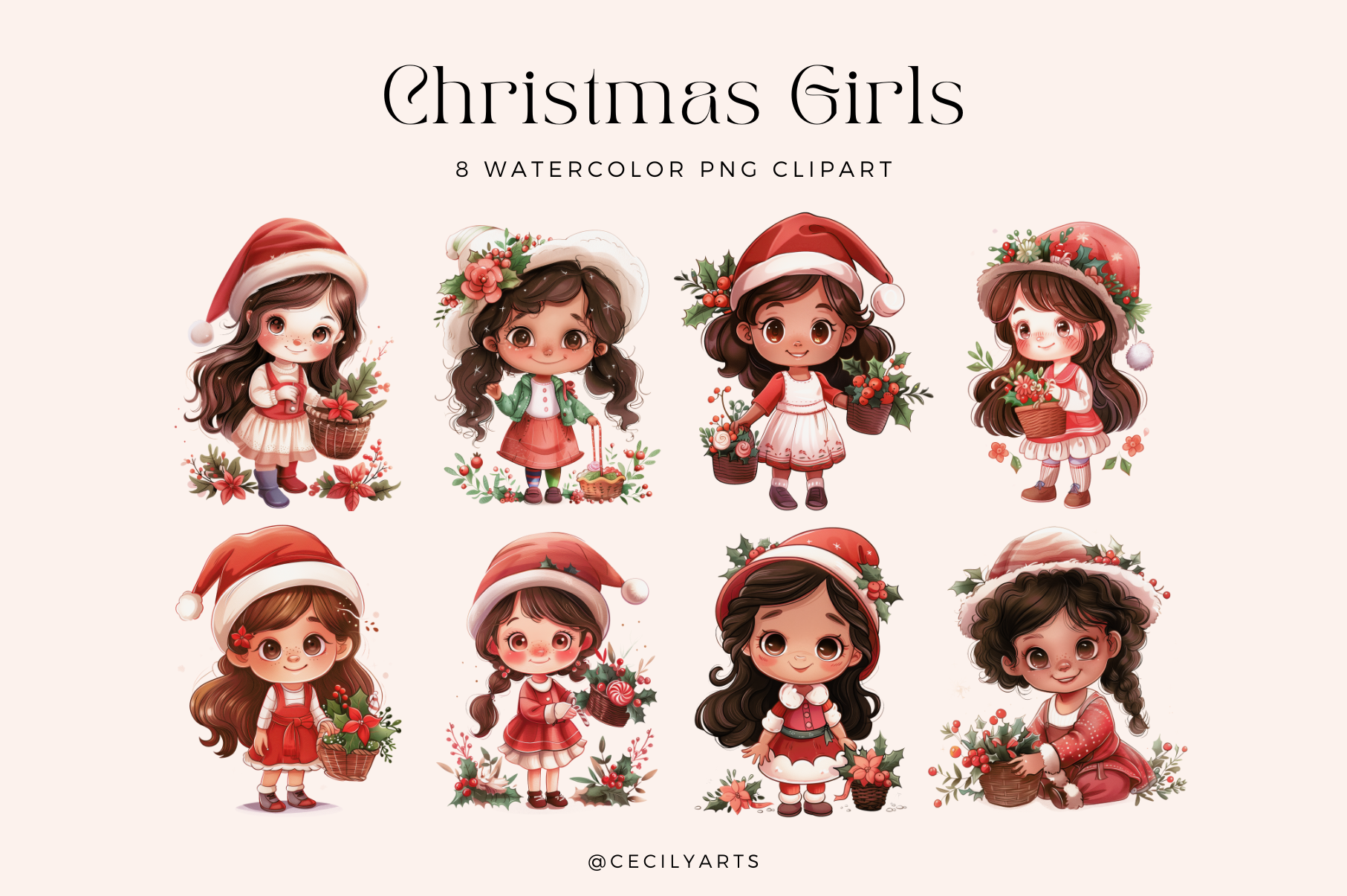 Christmas Girls Cliparts - photo 2