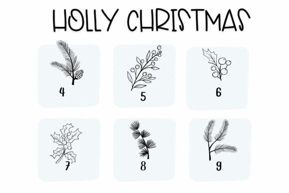 Holly Christmas Font - Preview 3