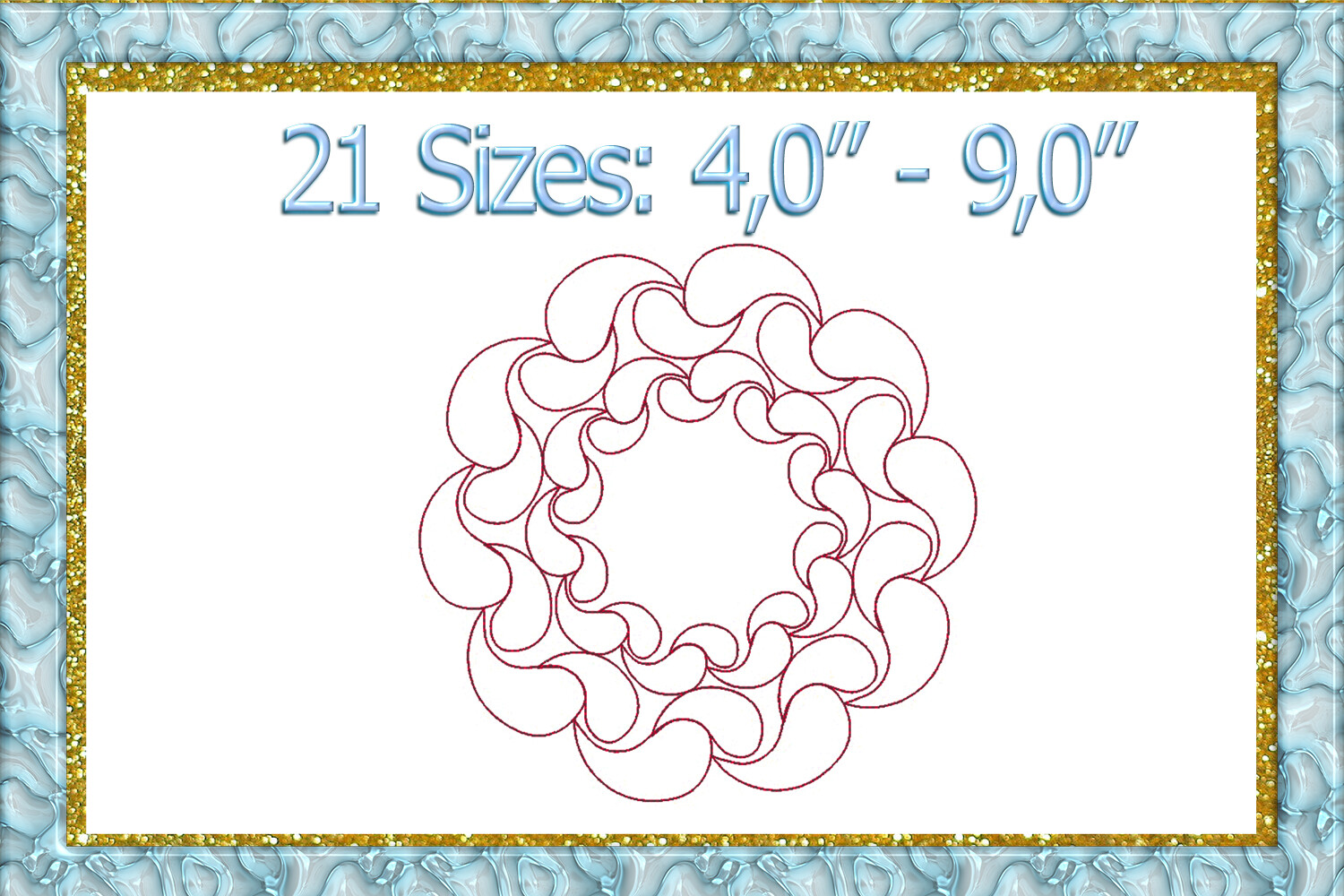 Quilt Block Machine Embroidery Design
