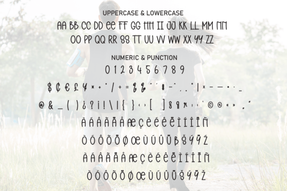 Running Around Font PNG with transparent background - Preview 6