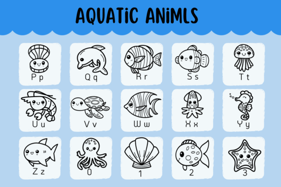 Aquatic Animls Font - Preview 2