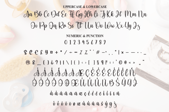 Baby Handmade Font PNG with transparent background - Preview 6