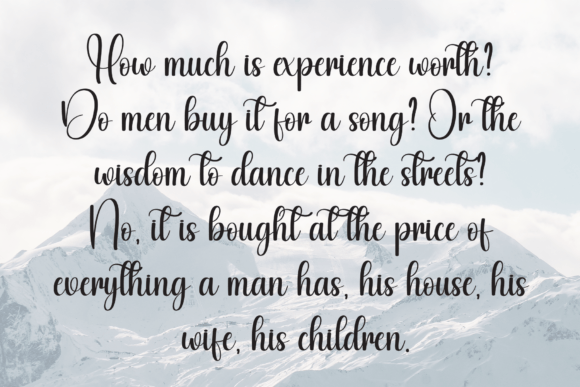 Calligraphy Font - Preview 5