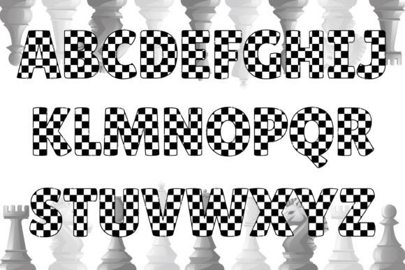 Checkerboard Font - Preview 1