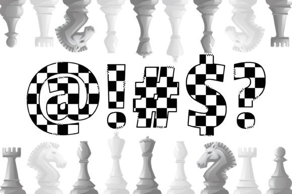 Checkerboard Font - Preview 3