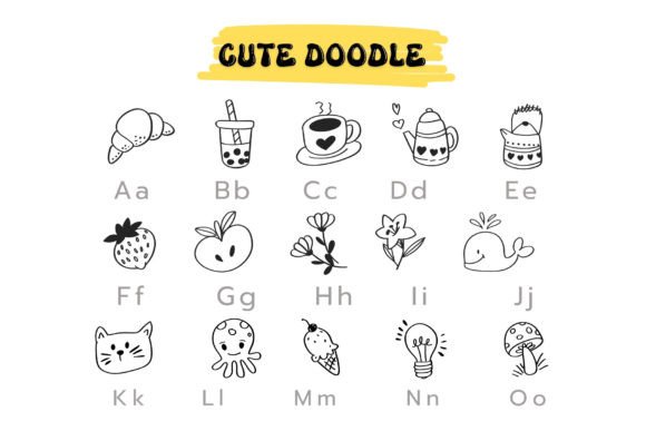 Cute Doodle Font - Preview 1