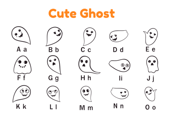 Cute Ghost Font - Preview 4