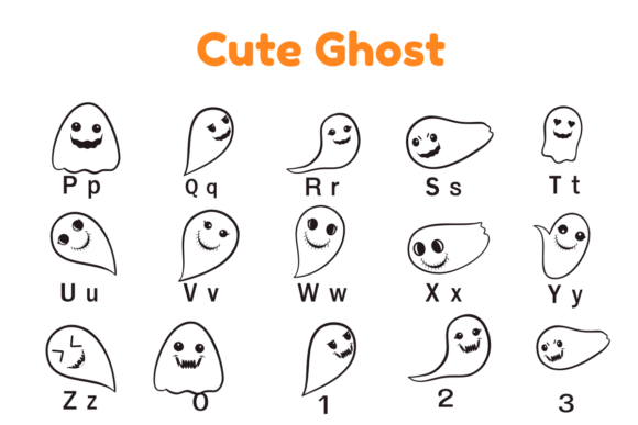 Cute Ghost Font - Preview 6