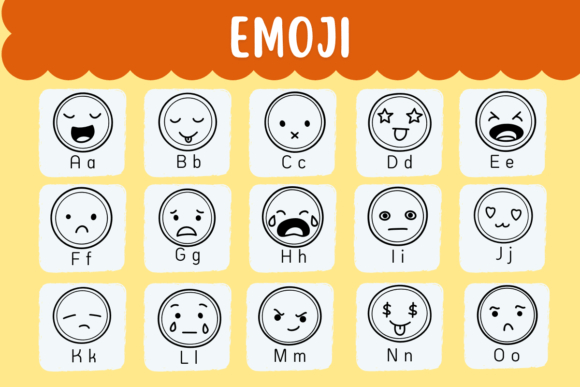Emoji Font PNG with transparent background - Preview 1
