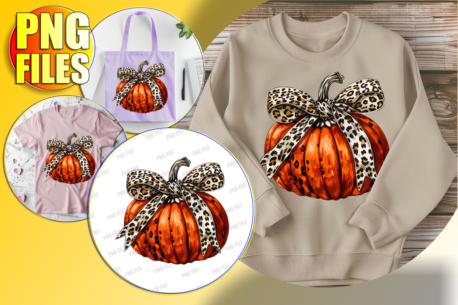 Fall Watercolor Pumpkin Bow Sublimation Graphic by svgyeahyouknowme ...