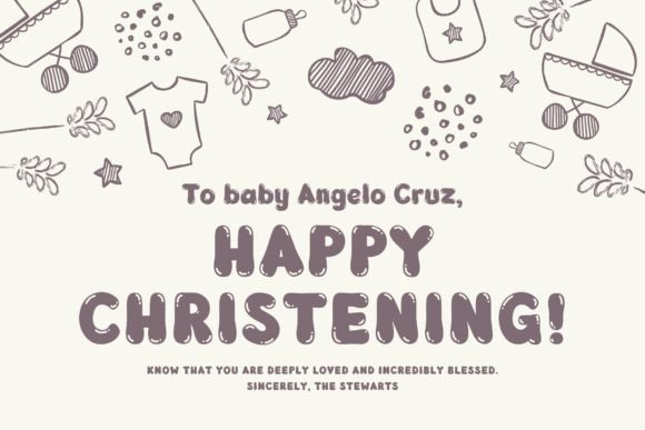 Fox Fluffy Font PNG with transparent background - Preview 1