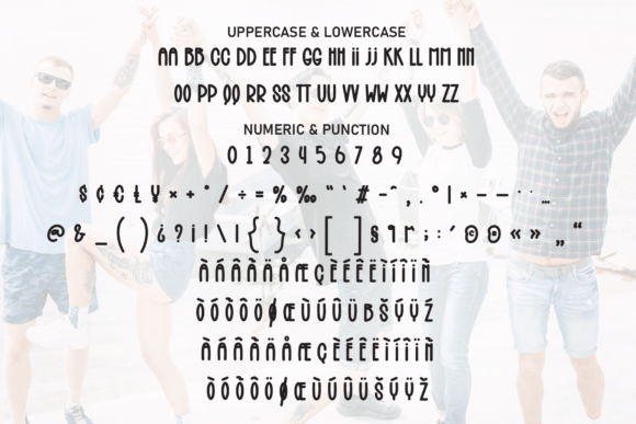 Friend Squad Font PNG with transparent background - Preview 6