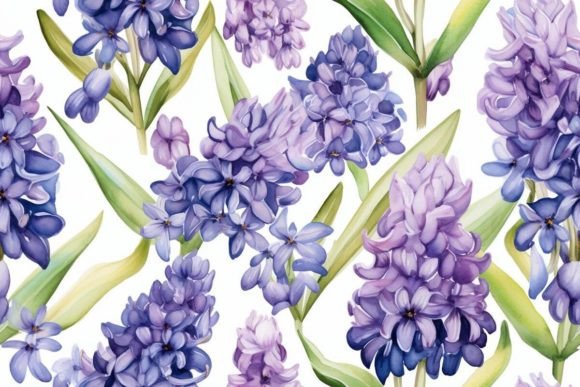 Hyacinth Patterns Pattern Design Graphic Patterns By Ranya Art Studio