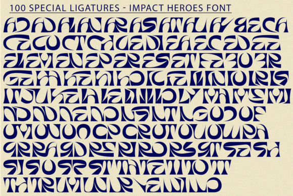 Impact Heroes Font - Preview 6