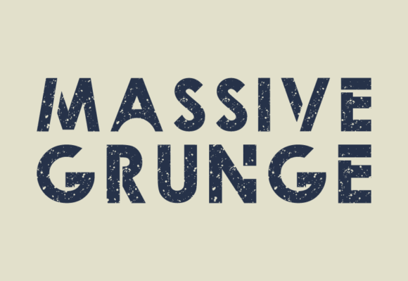 Massive Grunge Font font preview - 1