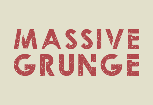 Massive Grunge Font font preview - 2
