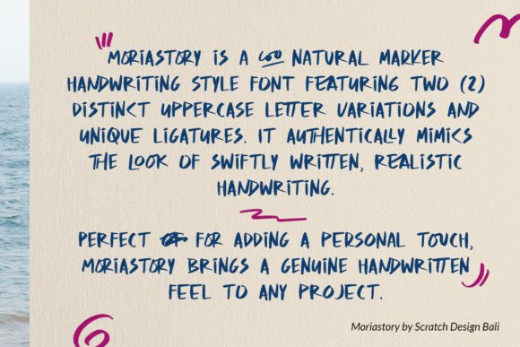 Moria Story Font Font PNG with transparent background - Preview 1