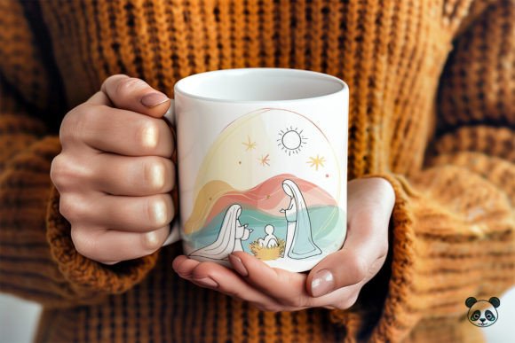 Nativity Scene Birth Of Jesus Mug Wrap Graphics