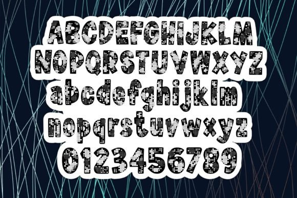 Pixel Font PNG with transparent background - Preview 1
