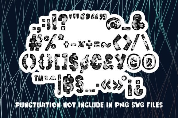 Pixel Font PNG with transparent background - Preview 2