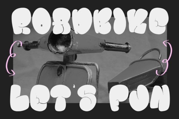 Poppoly Bubble Font PNG with transparent background - Preview 1