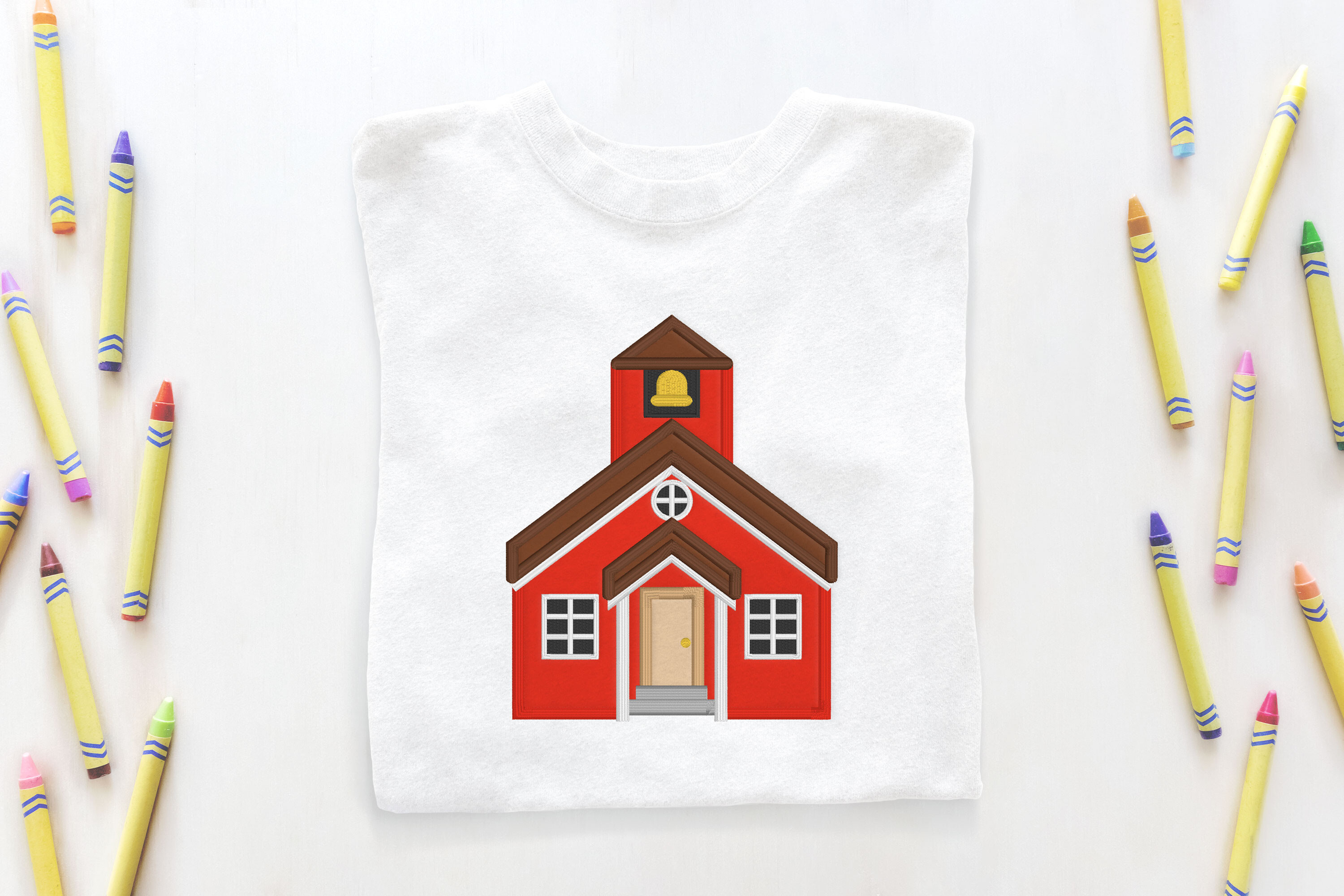 Schoolhouse Applique Embroidery