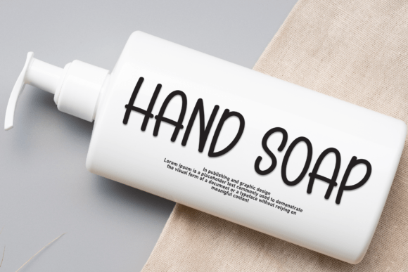 Simple Aromatic Font PNG with transparent background - Preview 1