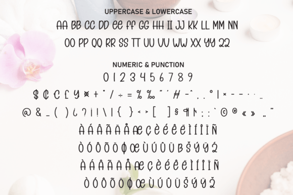 Simple Aromatic Font PNG with transparent background - Preview 6