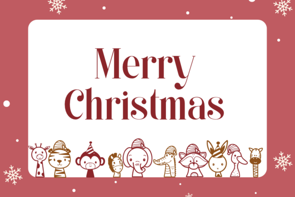 Animals Christmas Font - Preview 5