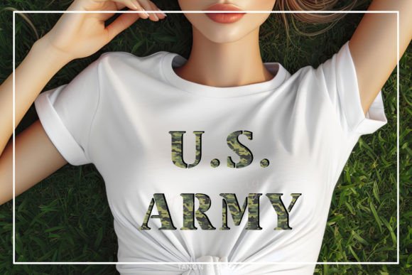 Army Camouflage Font - Preview 2