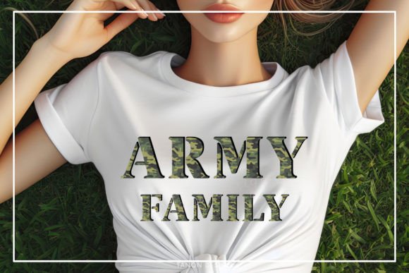 Army Camouflage Font - Preview 3