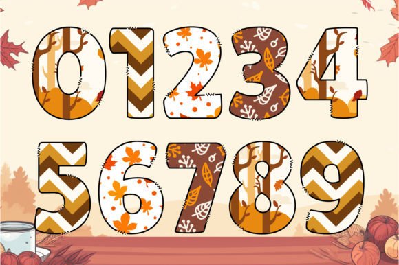Autumn Bliss Font PNG with transparent background - Preview 2