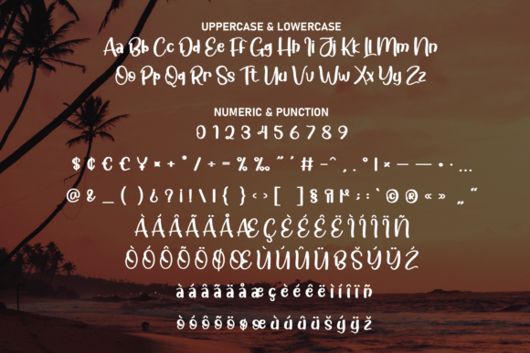 Beach Sunset Font - Preview 6