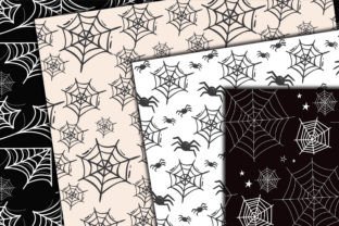 Black Halloween Seamless Digital Papers Graphic by AsiaArtGallery ...
