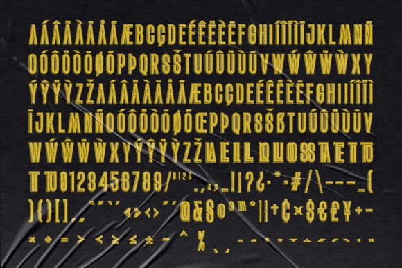 Blacked Font - Preview 2