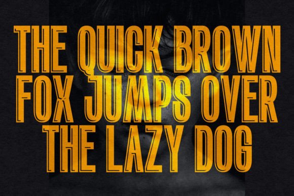Blacked Font - Preview 4