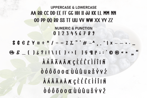 Bluberry Font font preview - 6