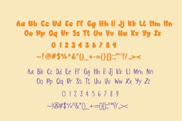 Bunny Rabbit Pink Rabbit Font PNG with transparent background - Preview 1
