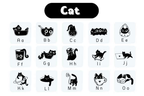 Cat Font - Preview 1