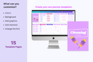 Cleaning Planner Canva Template Graphic by Makii · Creative Fabrica