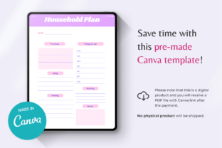Cleaning Planner Canva Template Graphic by Makii · Creative Fabrica