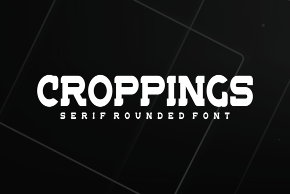 Croppings Font PNG with transparent background - Preview 2