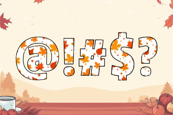 Fall Leaves Font - Preview 3