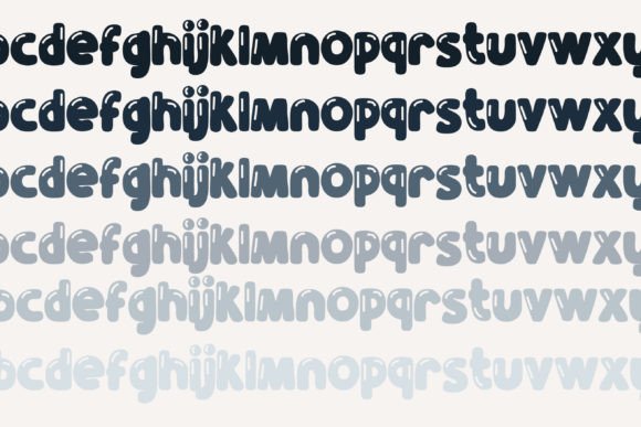 Glowworm Font PNG with transparent background - Preview 5